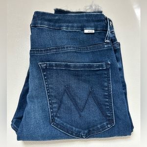 MOTHER HIGH WAISTED LOOKER FRAY in TONGUE IN CHIC 30